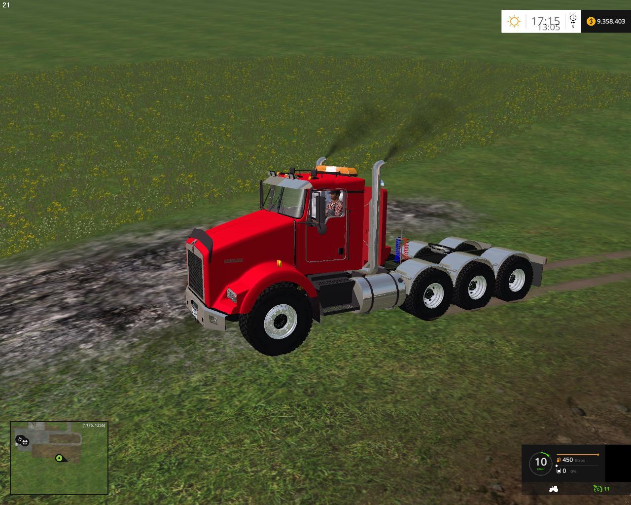 Kenworth T800 V1 Truck 6 Farming Simulator 19 17 15 Mod 5314