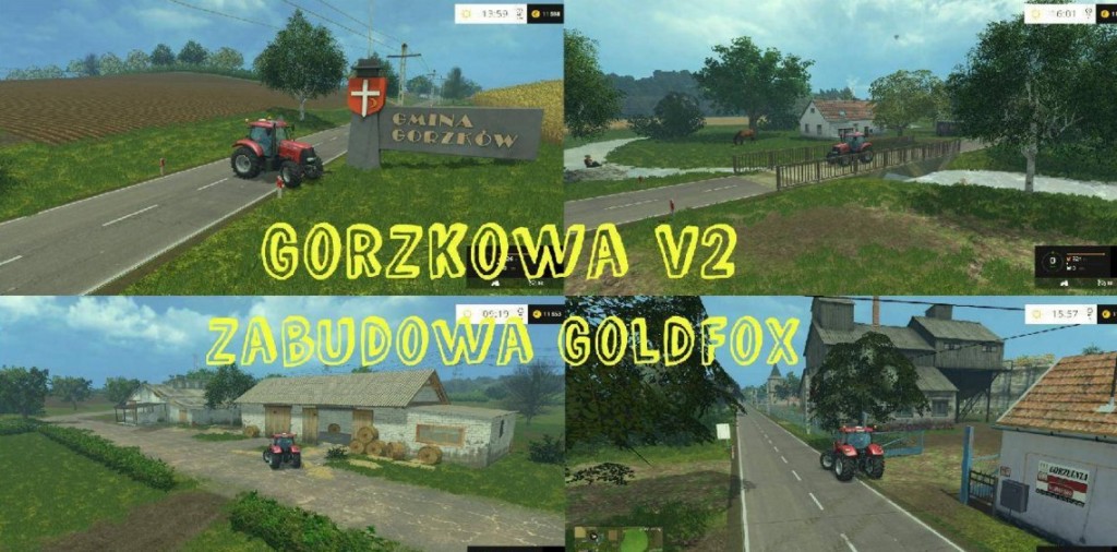 Gorzkowa V Zabudowa Goldfox Map Farming Simulator Mod