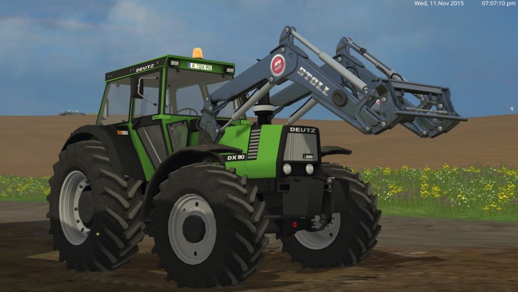 Deutz Fahr Dx 90 Tractor V1 Farming Simulator 2019 2017 2015 Mod 2001