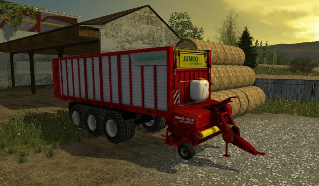 Pottinger Jumbo 10010 Trailer Farming Simulator 2019 2017 2015 Mod 9910