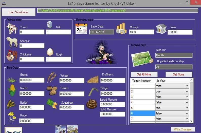 construction simulator 2015 save game editor language