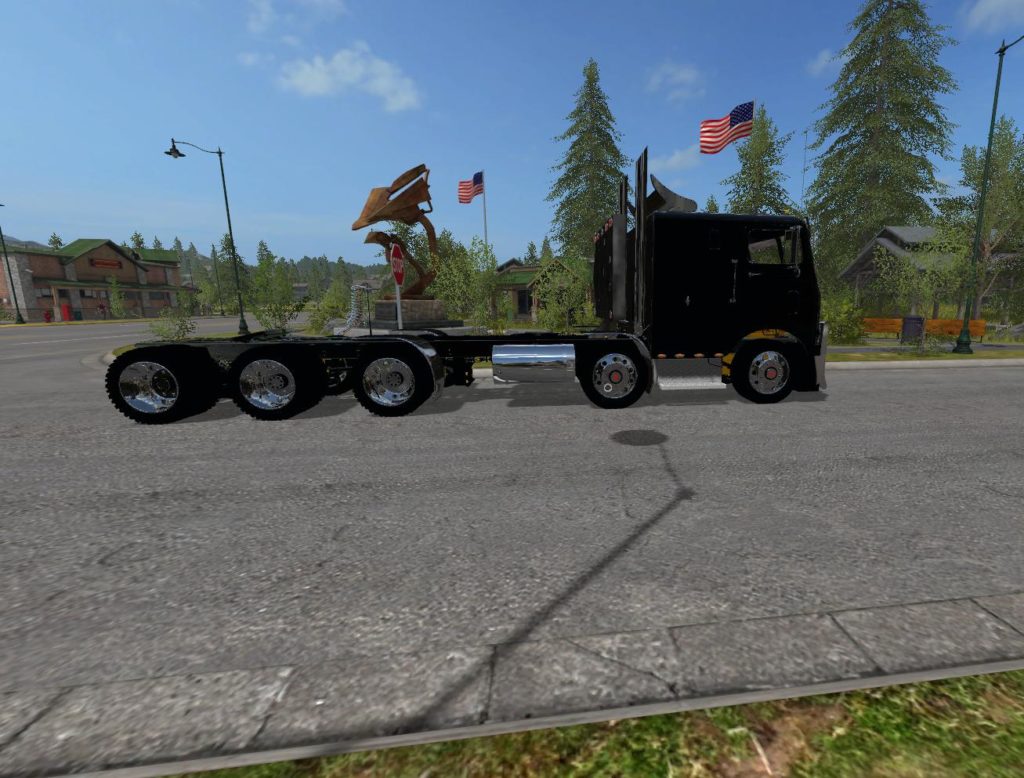 Fs17 Freightliner Overcab Road Train Heavy Hauler V1 3 Farming Simulator 19 17 15 Mod 0012