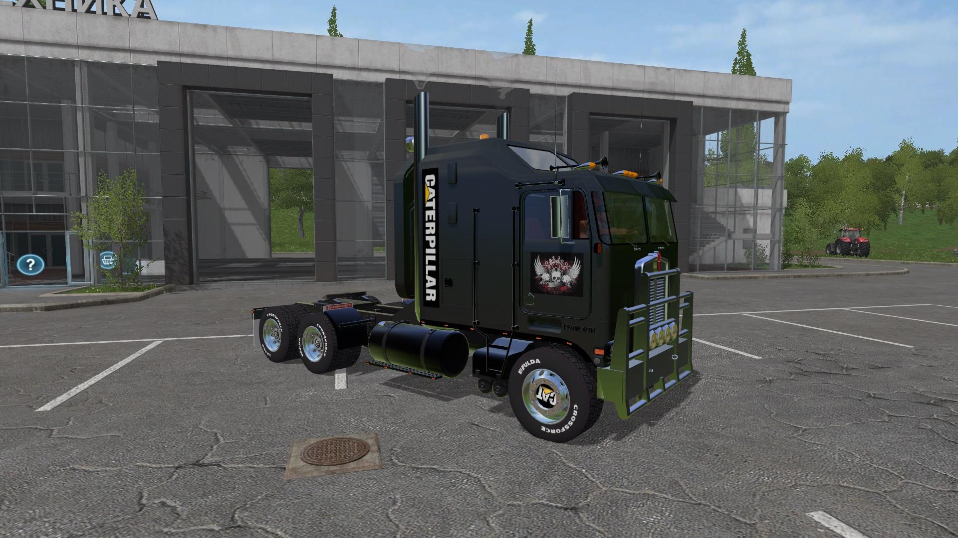 Fs17 Cat Kenworth K100 And Trailer V10 Fs 17 Packs Mod Download 6376