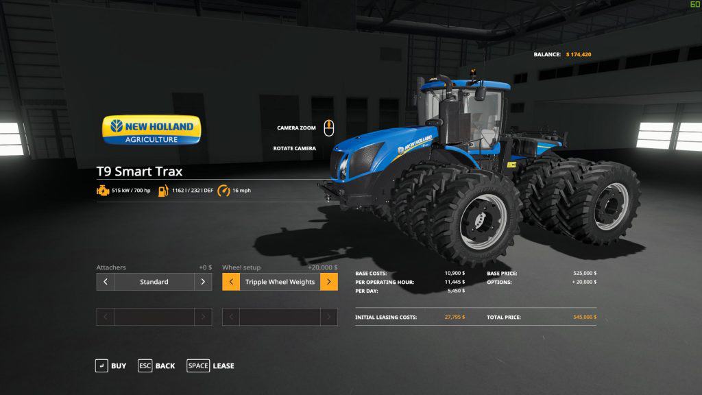 Fs19 Us T9700 V10 Fs 19 Tractors Mod Download 4325