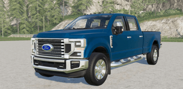 Fs19 Ford F 250 Super Duty Lariat Crew Cab 2020 Farming Simulator 19 17 15 Mod 0000