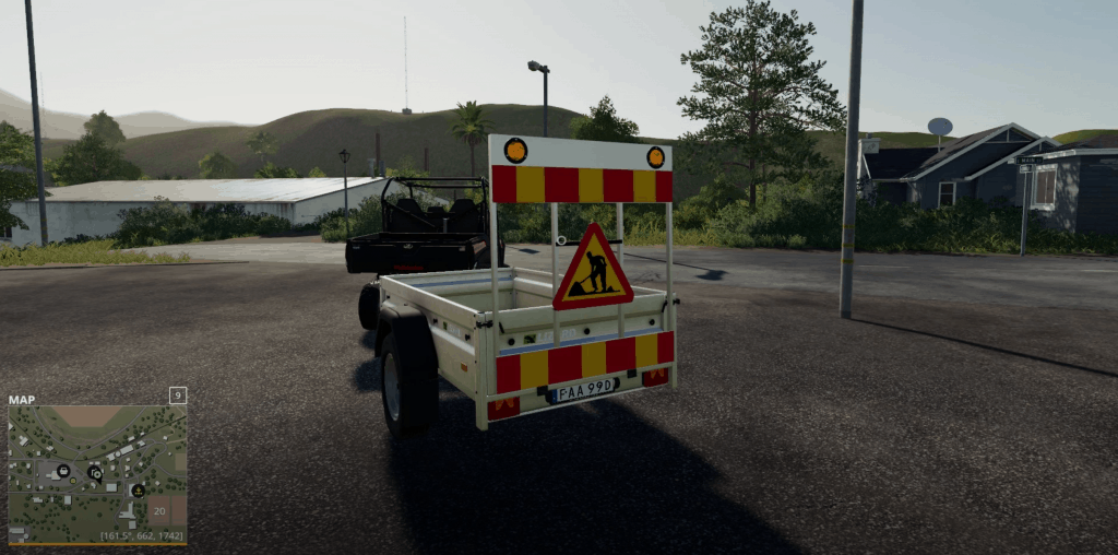 Fs19 Warning Trailer V120 2 Farming Simulator 19 17 15 Mod 9770