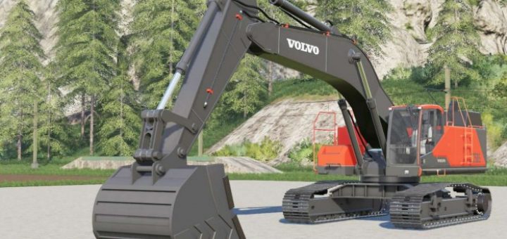 Fs19 Volvo Ec300e V10 Fs 19 Forklifts Excavators Mod Download 2370