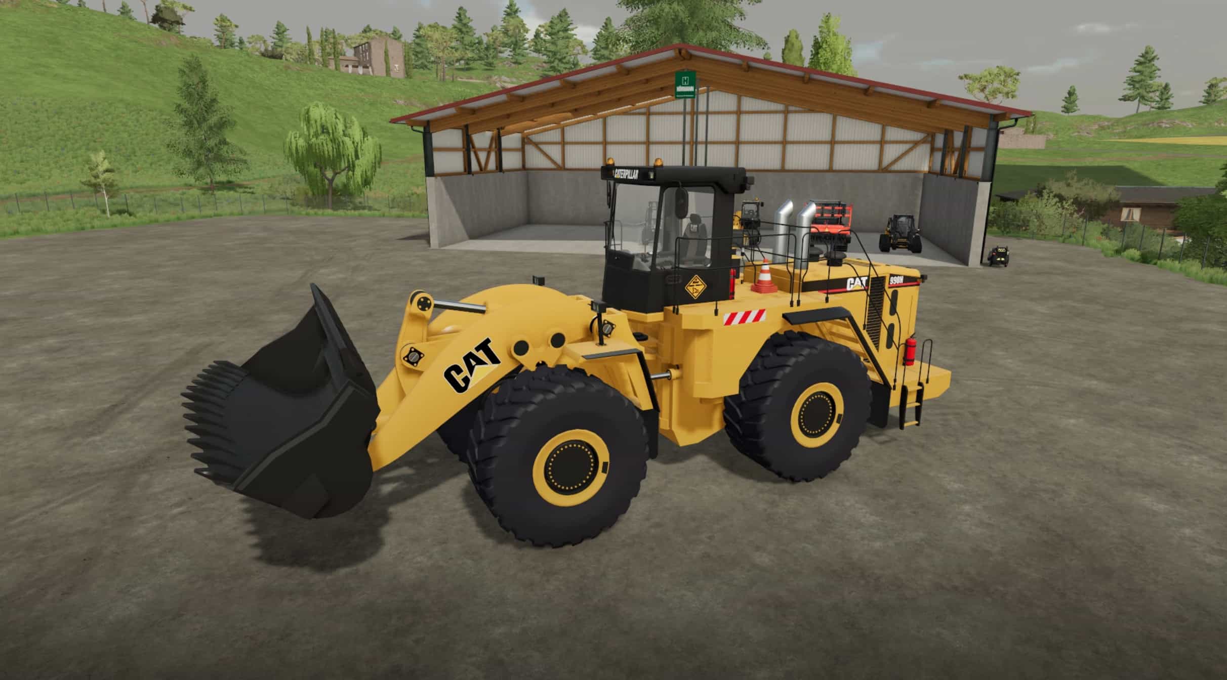 Fs22 Cat 990h Mining Loader V1000 Fs 22 Forklifts Excavators Mod Download 5817
