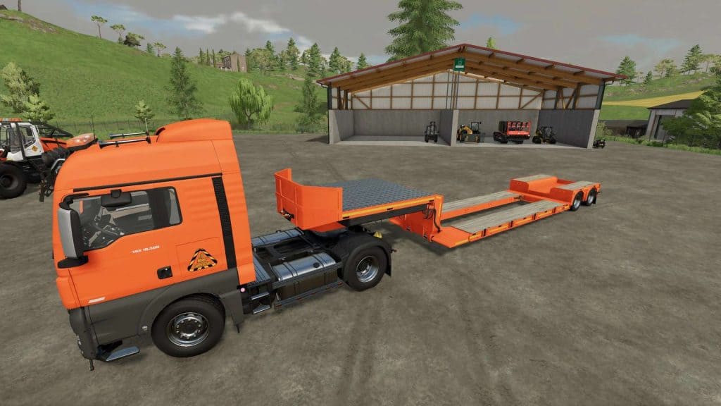 Fs22 Goldhofer 2 Axle Low Loader V1000 Fs 22 Trailers Mod Download 1175