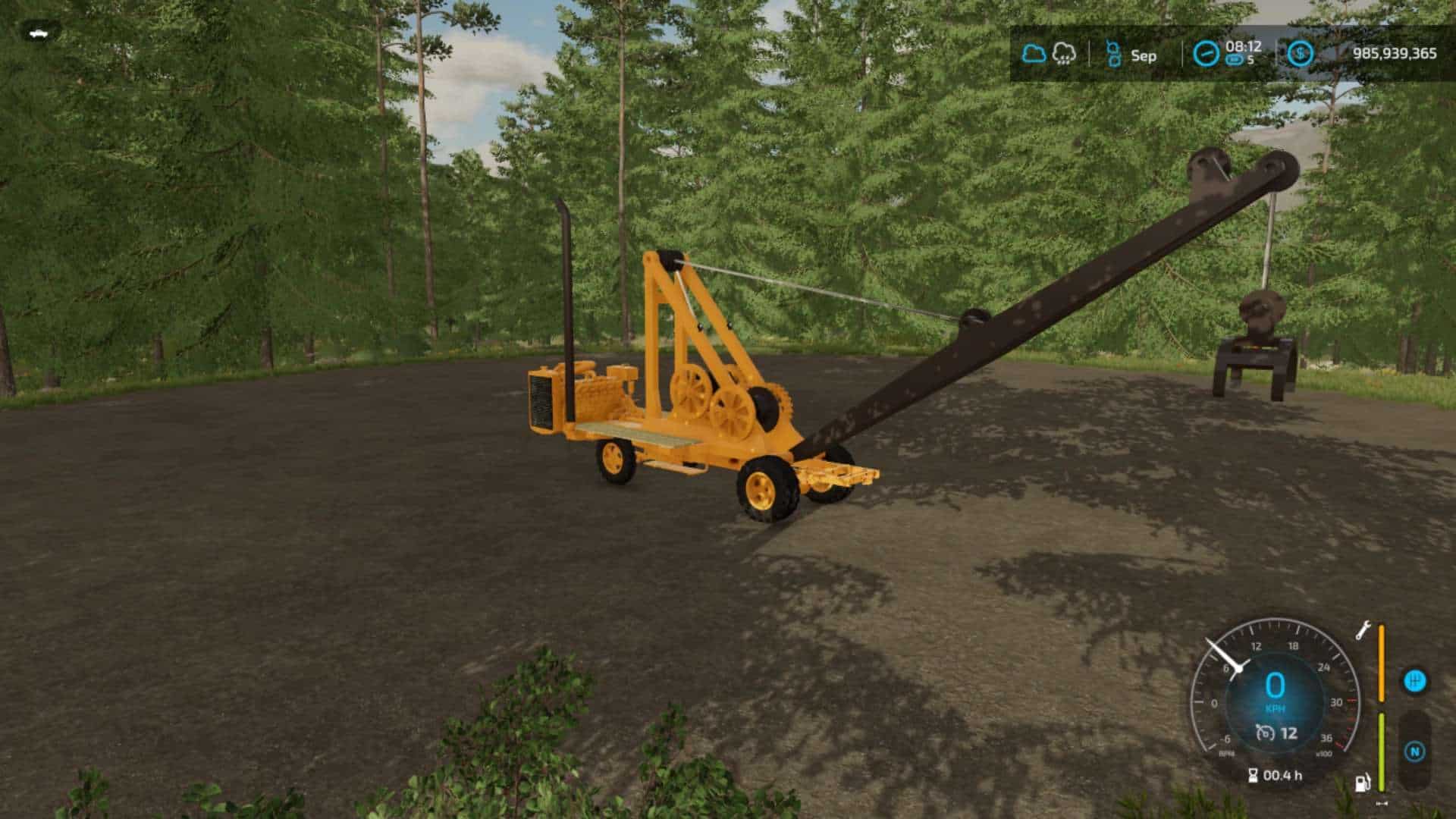 Fs22 Old Logging Crane V10 Fs 22 Forklifts Excavators Mod Download 5861