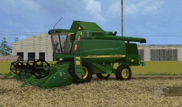 JOHN DEERE 9640WTS COMBINE V1 (1) - Farming simulator 19 / 17 / 15 Mod