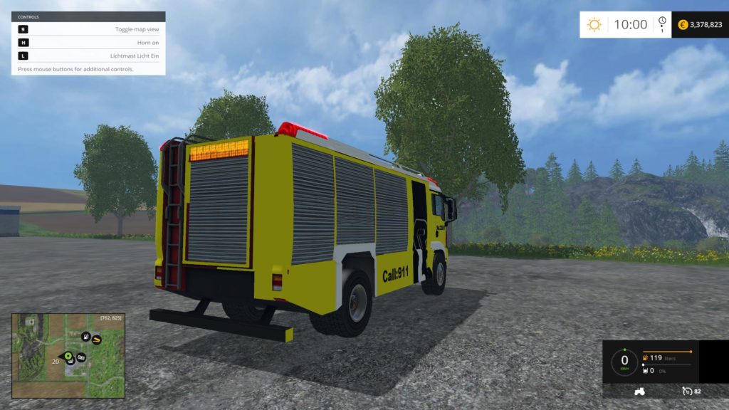 AMERICAN FIRE TRUCK V1.0 FS15 (9) - Farming simulator 19 / 17 / 15 Mod