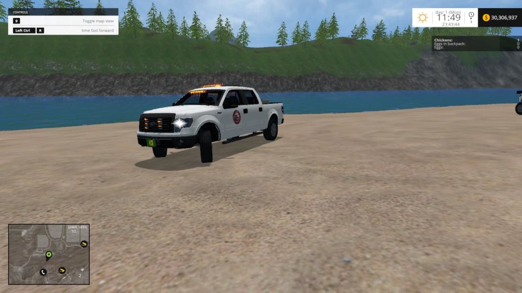 FS15 FORD F150 FIRE V1.0 - Farming simulator 2019 / 2017 / 2015 Mod