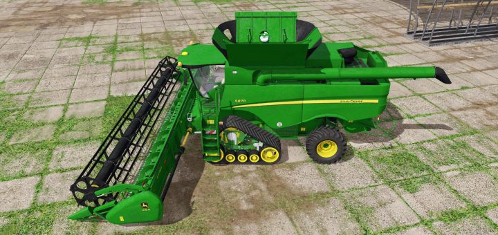 FS17 JOHN DEERE S680 V1 - FS 17 Combines Mod Download