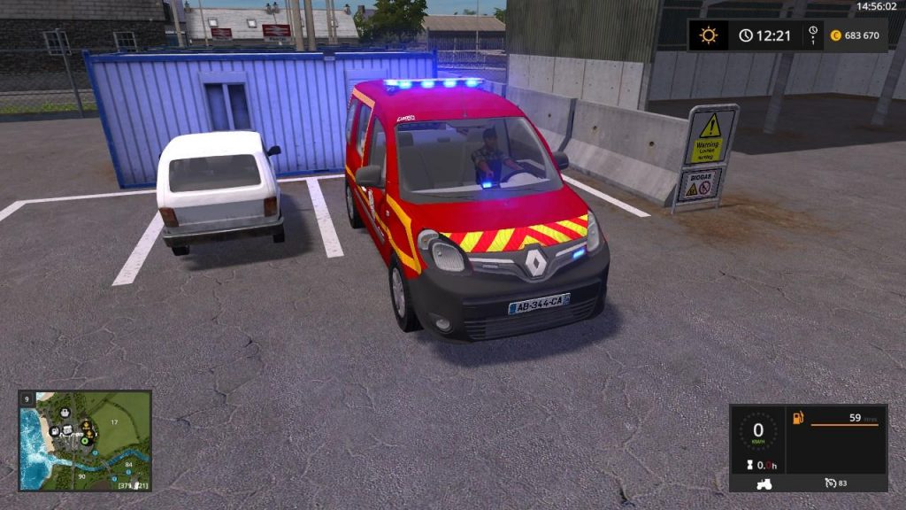 FS17 Berlingo pompier de l'isere v1.0 - Farming simulator 19 / 17 / 15 Mod