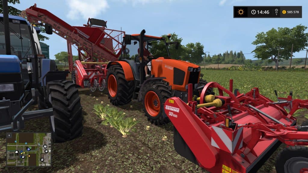 FS17 Kubota M135 GX v1.0.0 (3) - Farming simulator 19 / 17 / 15 Mod