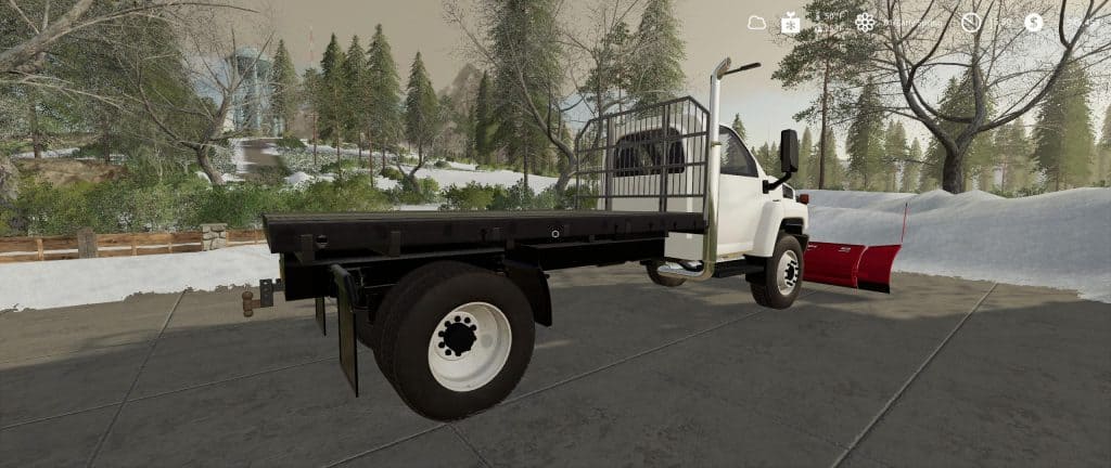 FS19 GMC Topkick Flatbed Plow Truck v2 (3) - Farming simulator 19 / 17 ...