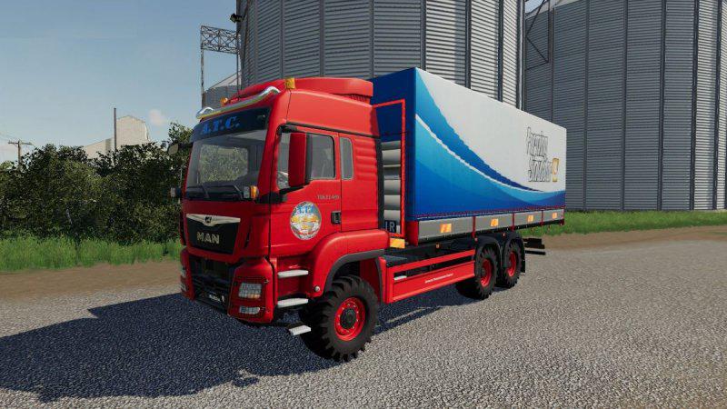 Fs19 Man Tgs Trucks With Flatbed And Tarpaulin V111 Fs 19 Trucks Mod Download 3097