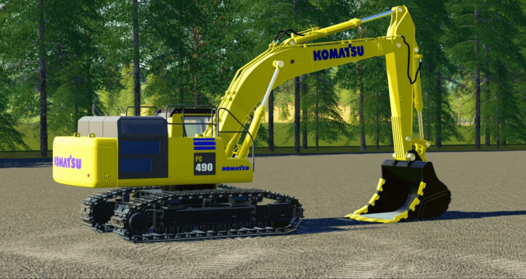 FS19 KOMATSU PC 490 V 2.5 - FS 19 Forklifts / Excavators Mod Download