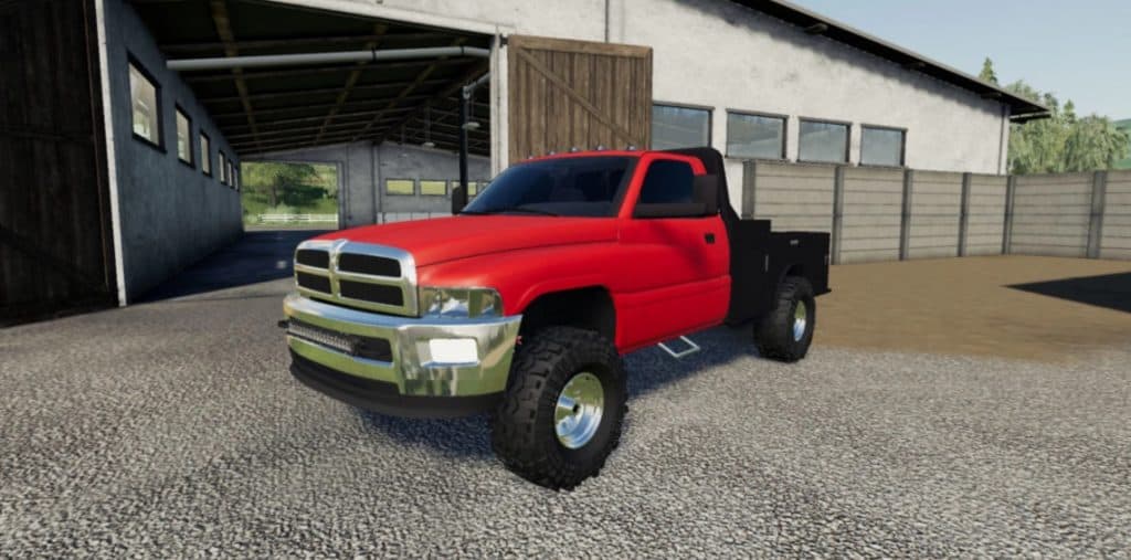 FS19 DODGE GEN REG CAB FLATBED V1.0 - FS 19 Cars Mod Download