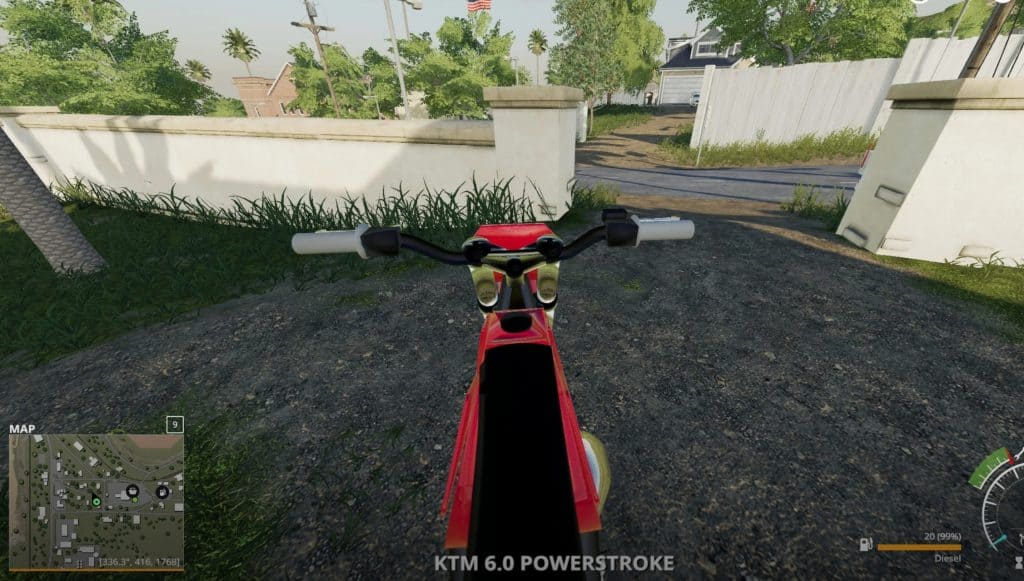 FS19 Honda dirtbike v1.0.0 (4) - Farming simulator 19 / 17 / 15 Mod