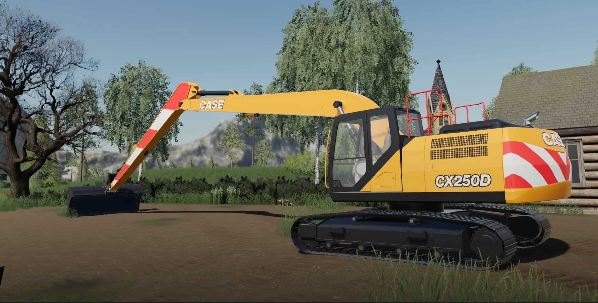 Fs19 Case Cx250d Long Reach Excavator V1000 Fs 19 Forklifts Excavators Mod Download 4535