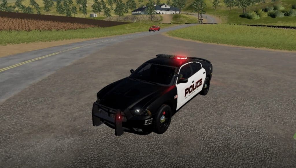 FS19 Dodge Charger US-police v1.0.0.0 - FS 19 Cars Mod Download