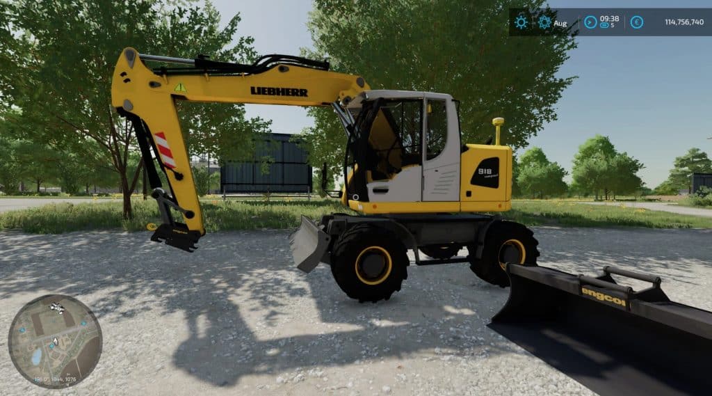 FS22 Liebherr 918C + TOOL v1.0.0 (4) - Farming simulator 19 / 17 / 15 Mod