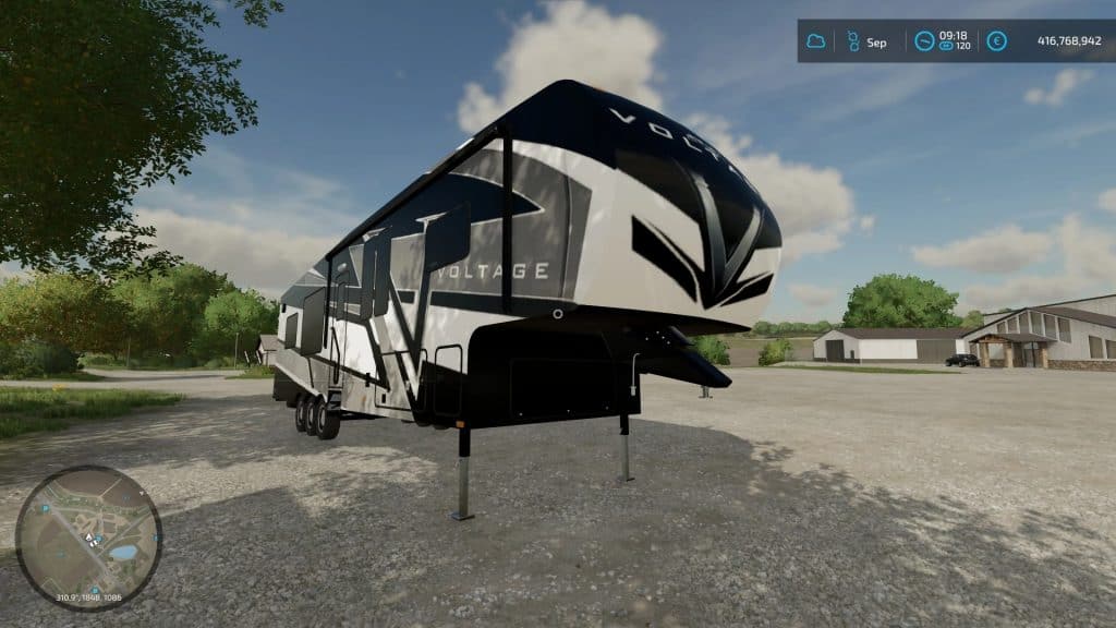 FS22 Voltage 5th Wheel Toy Hauler Camper v1.0.0 (4) - Farming simulator ...