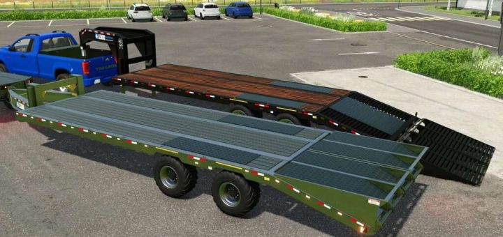 FS22 TrailTech combine trailer v1.0 - FS 22 Trailers Mod Download