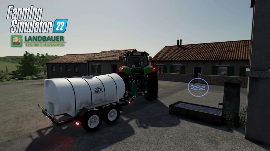 FS22 Concrete Fountain v1.0.0.1 - FS 22 Objects Mod Download