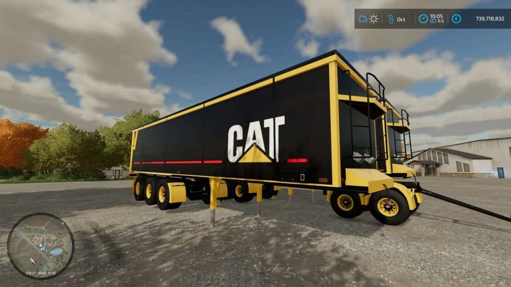 Fs22 Catepillar Srb35 Srb35t Tipper V10 Fs 22 Trailers Mod Download