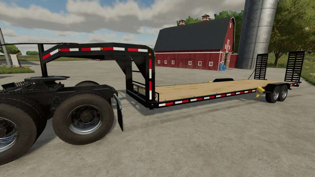 FS22 30′ Flatbed Trailer v1.0 - FS 22 Trailers Mod Download