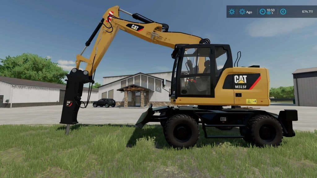 Fs22 Cat M315f V10 Fs 22 Forklifts Excavators Mod Download 9824