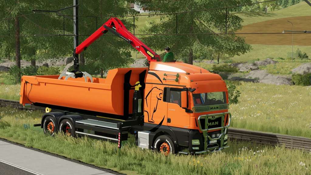 Fs22 Man Tgx Crane Hkl Pack V10 Fs 22 Trucks Mod Download 5554