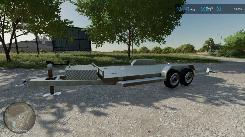 FS22 Car Trailer v1.0 - FS 22 Trailers Mod Download