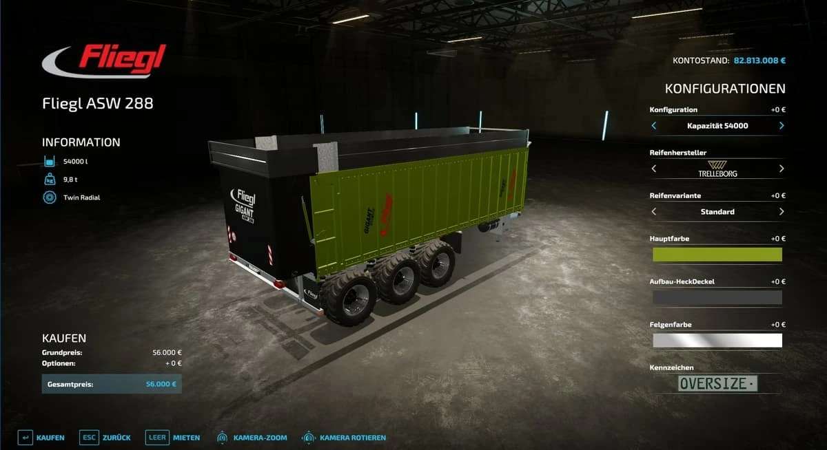 Fs22 Fliegl Asw 288 Multi Trailer V1013 Fs 22 Trailers Mod Download 5419