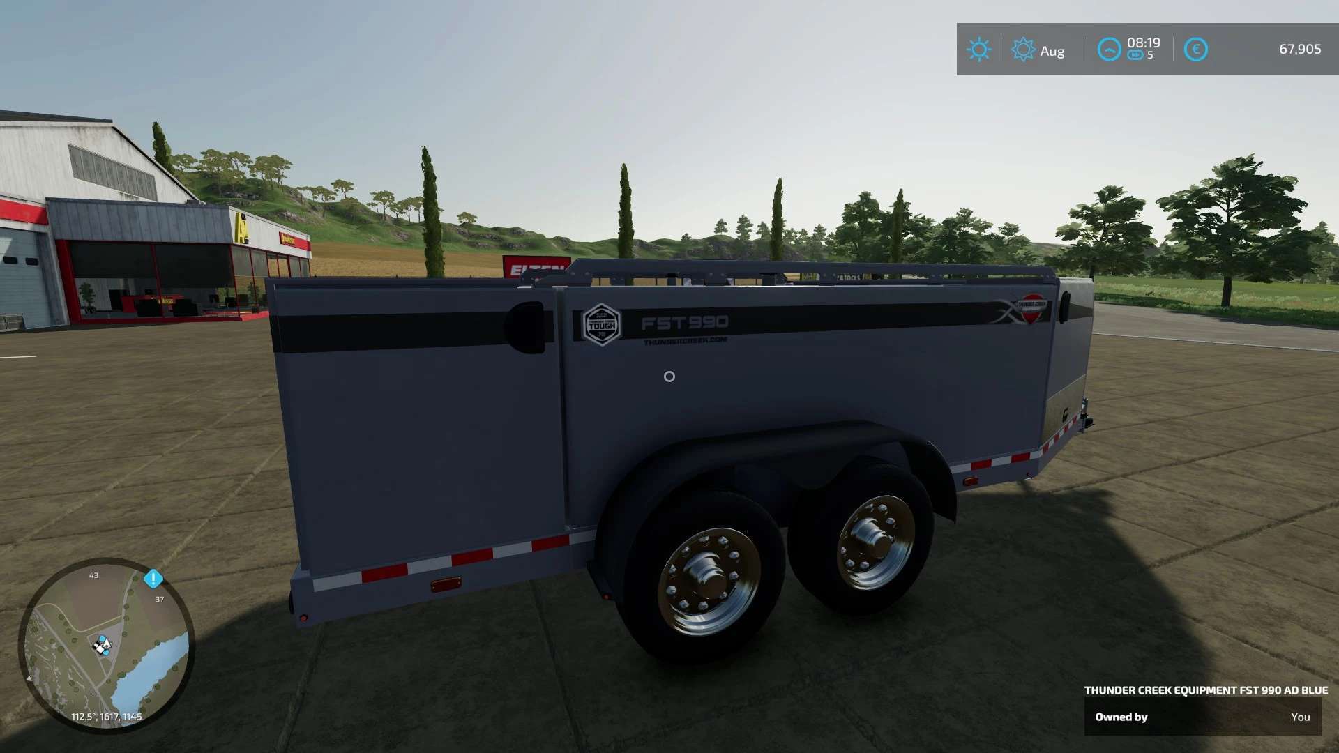 FS22 AD Blue Tank Trailer v1.0 - FS 22 Trailers Mod Download