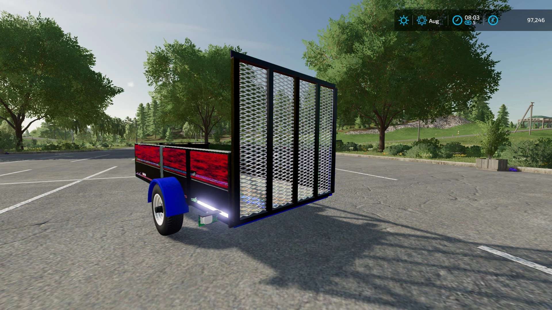 Fs22 1999 Neal Manufacturing Utility Trailer Converted V10 Fs 22 Trailers Mod Download 6734