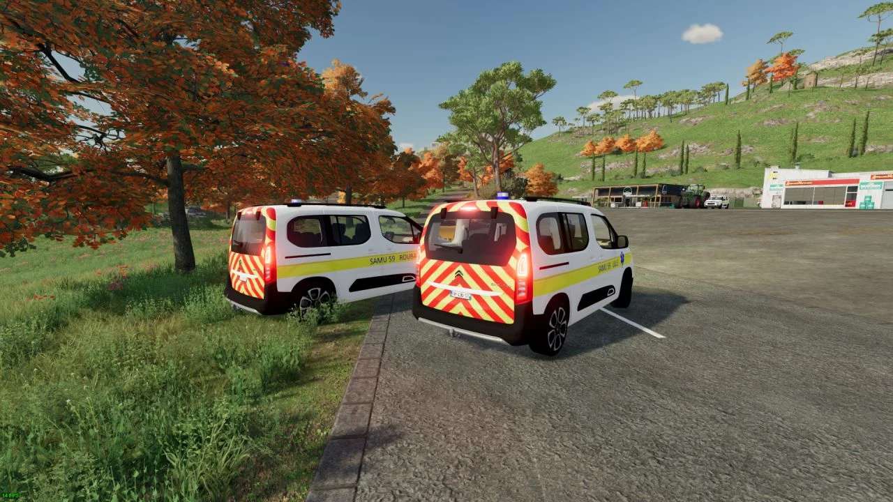 FS22 Citroën Berlingo 2019 SAMU 59 V1.0 - FS 22 Vehicles Mod Download