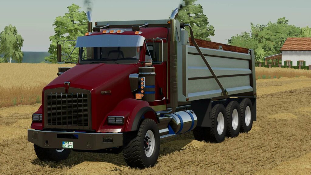 FS22 Kenworth T800 Dump Truck v1.0 - FS 22 Trucks Mod Download