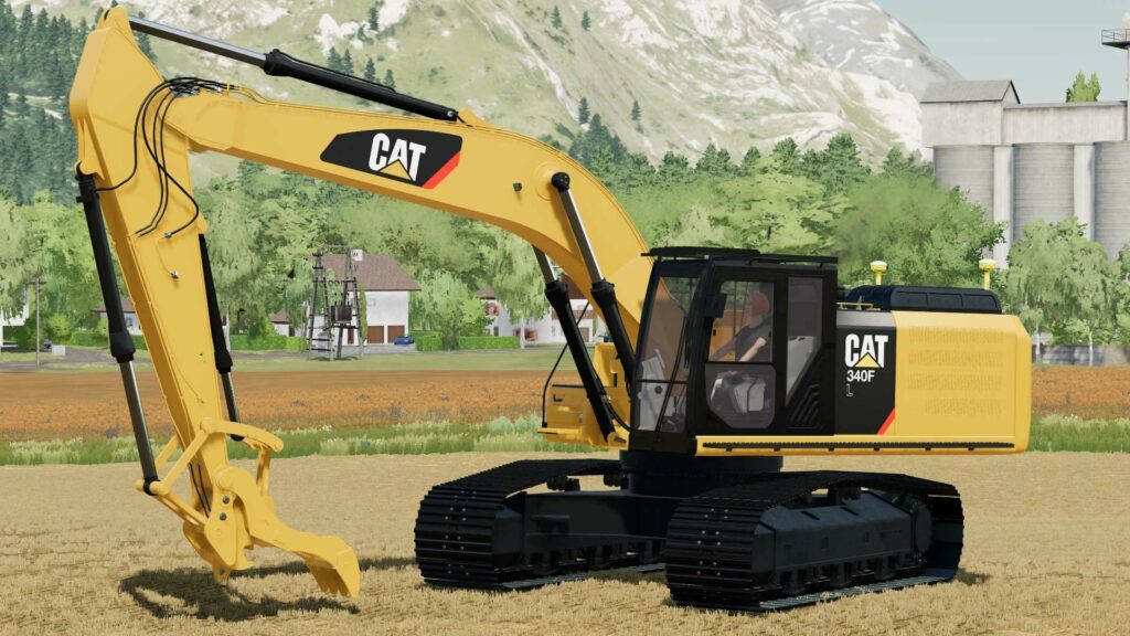 FS22 CAT 340F v1.0 - FS 22 Forklifts / Excavators Mod Download