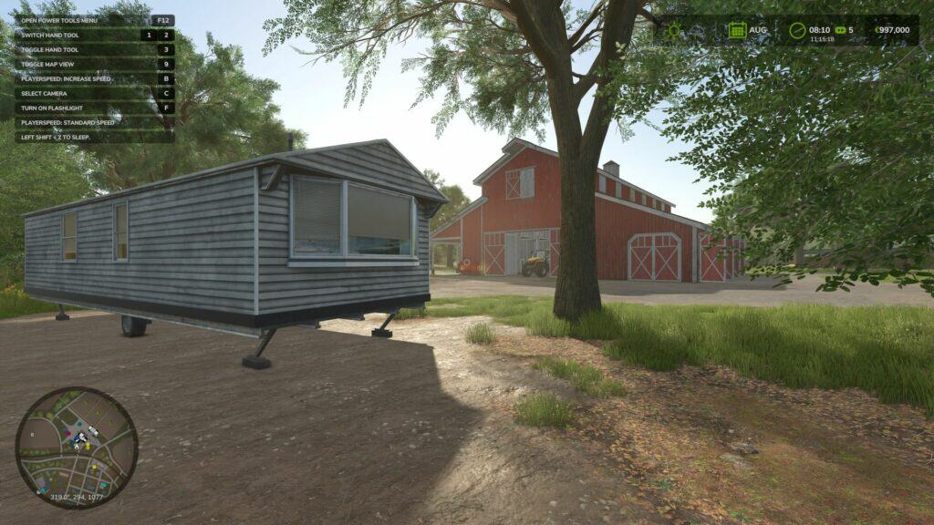 FS25 Elmcreek Mobile-home v1.0.0 (3) - Farming simulator 19 / 17 / 15 Mod